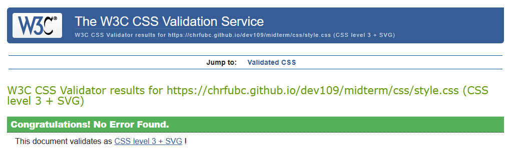 CSS validation